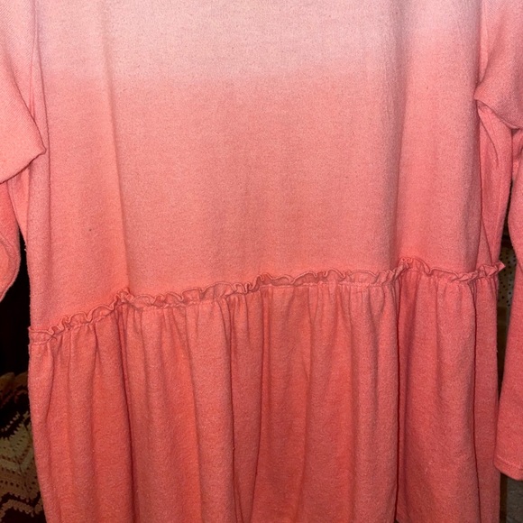 CHIC SOUL Peach Passion Ombré Peplum Top - Picture 6 of 6
